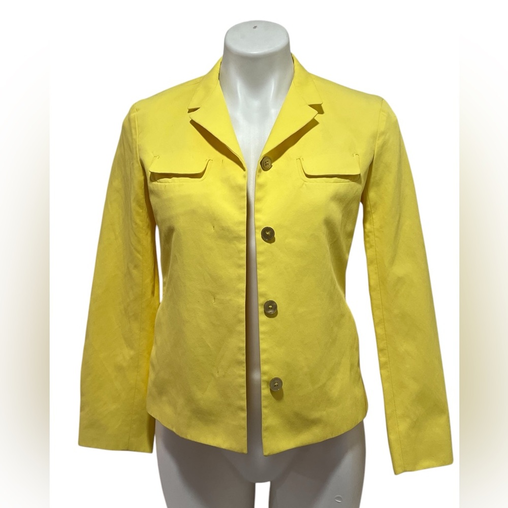 Elegant Yellow Women's Blazer SZ 36 IT - Picture 2 of 9